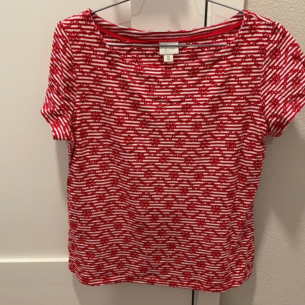 Anthropologie eyelet tee